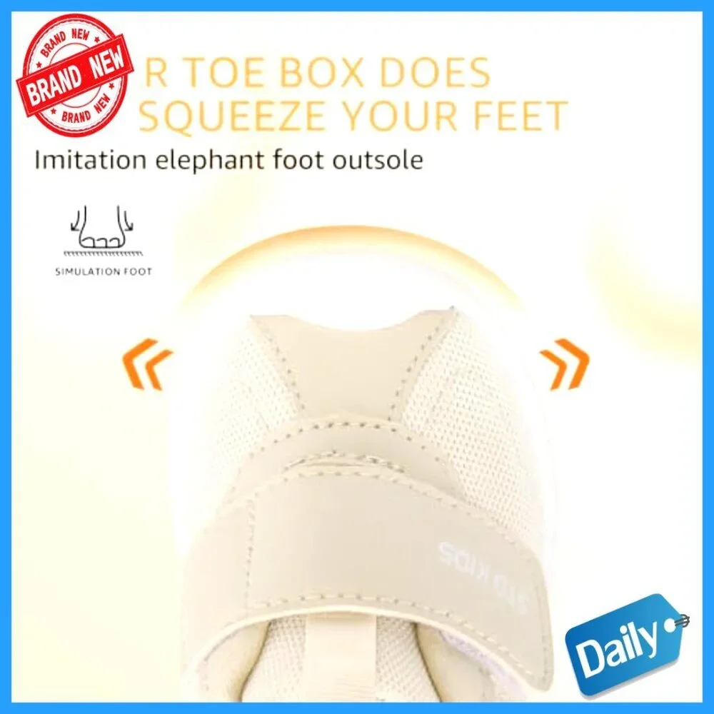 Wide Toe Box Baby Sneakers Non-Slip Sole Soft Mesh First Walker Shoes 6-24